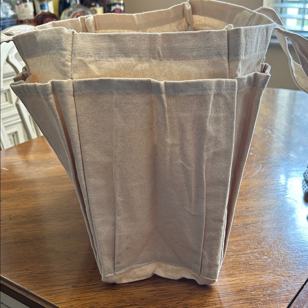 Cream Canvas Tote Bag - Picture 2 of 5